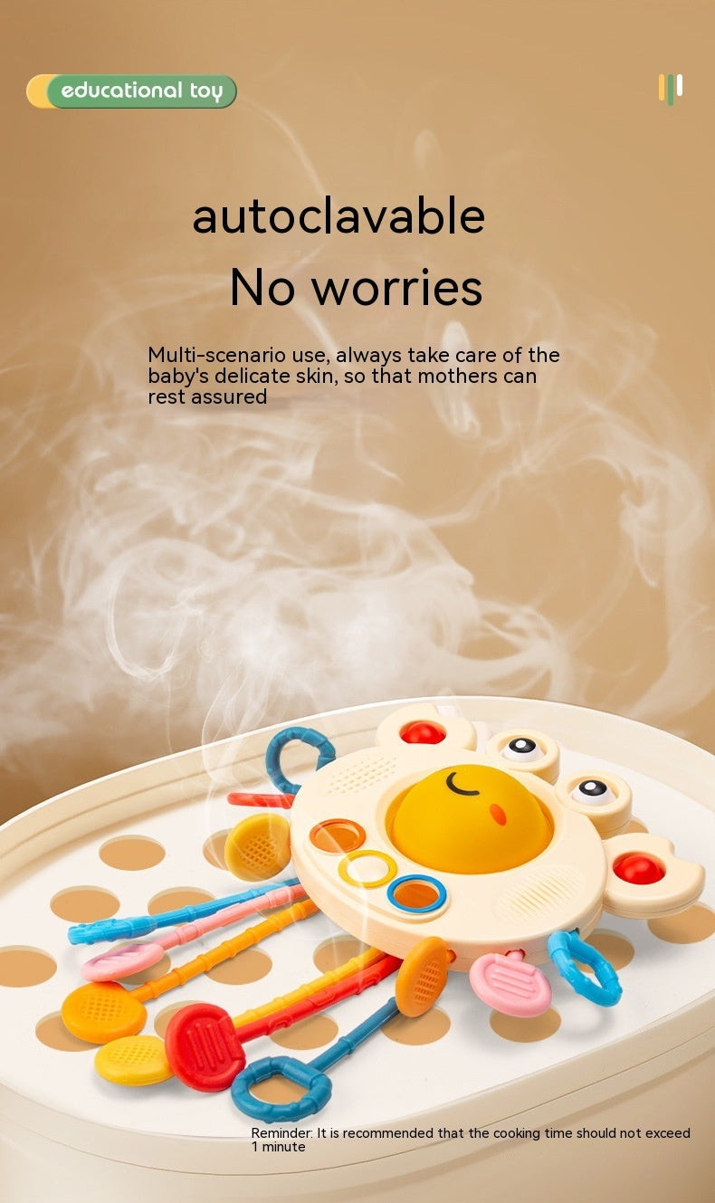 Crab Shaped Rope Teething Toy for Infants