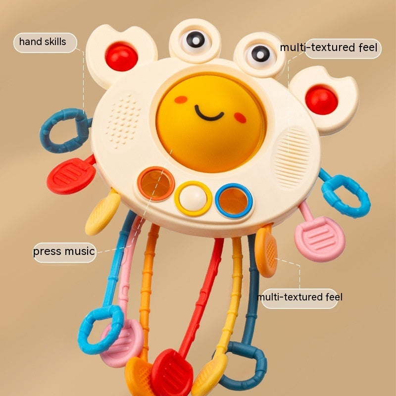 Crab Shaped Rope Teething Toy for Infants